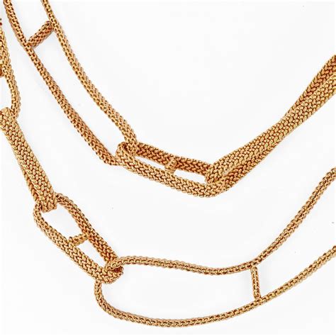 hermes gold link necklace|authentic hermes rings.